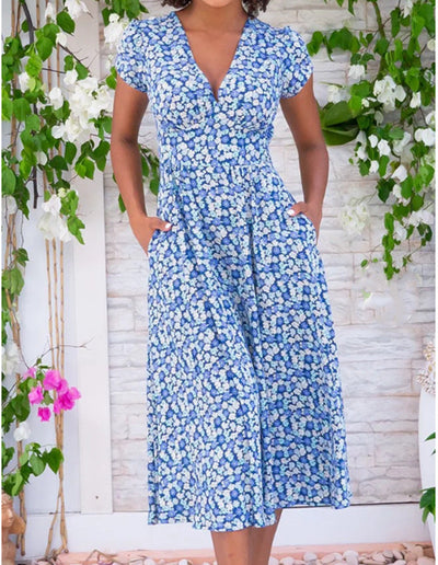 Liora | Midikleid mit Knopfleiste