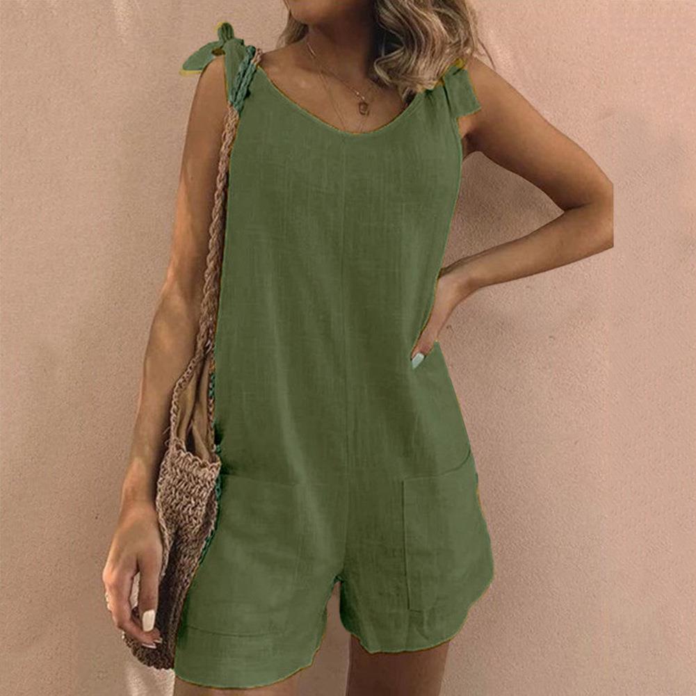 Delina | Jumpsuit mit Schleifen und Taschen