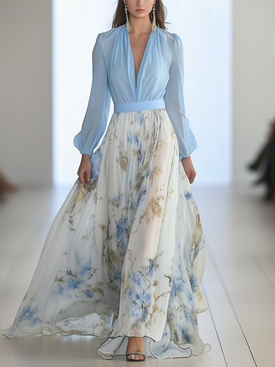 Florentina | Maxi-Kleid mit Blumenmuster