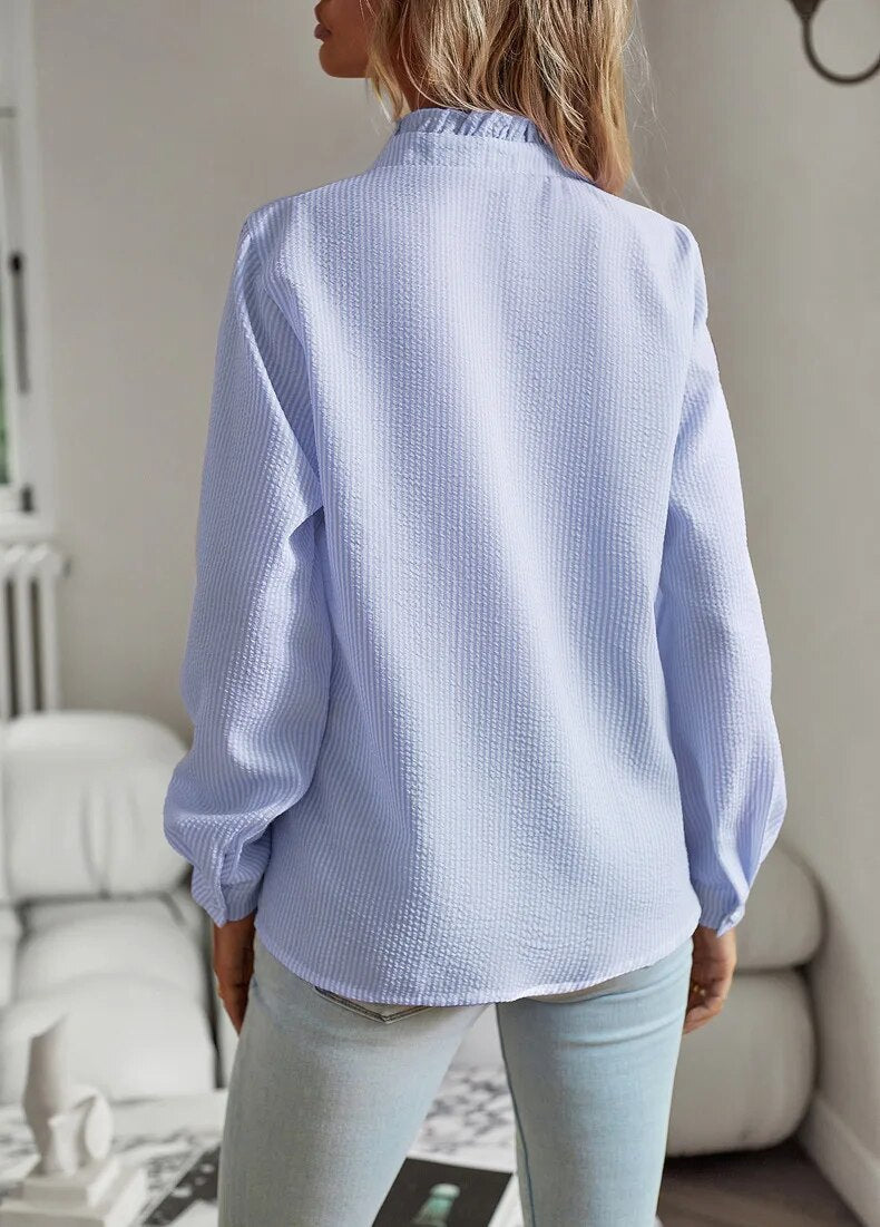 Loretta | Bluse mit Rüschenärmeln