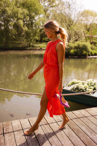 Velina | Ärmelloses Luftiges Midikleid