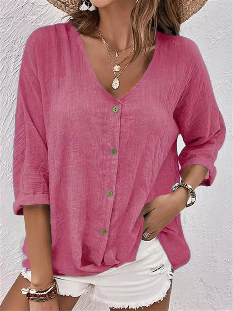 Delphine | Legere Leinenbluse mit Stil
