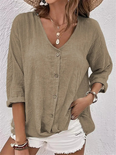 Delphine | Legere Leinenbluse mit Stil