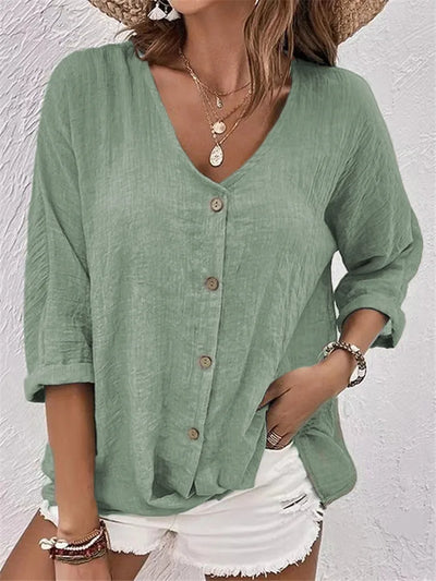 Delphine | Legere Leinenbluse mit Stil