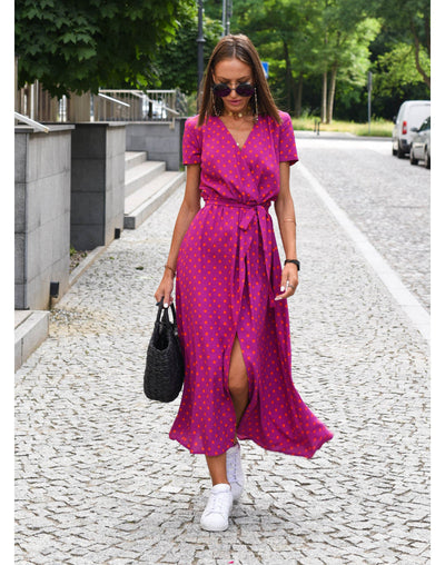 Talea | Geblümtes Wickel-Midikleid