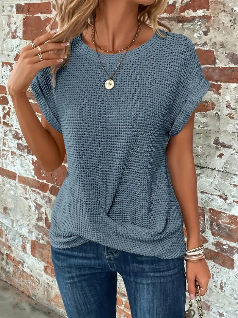 Wibke | Elegante Bluse mit Rundhalsausschnitt