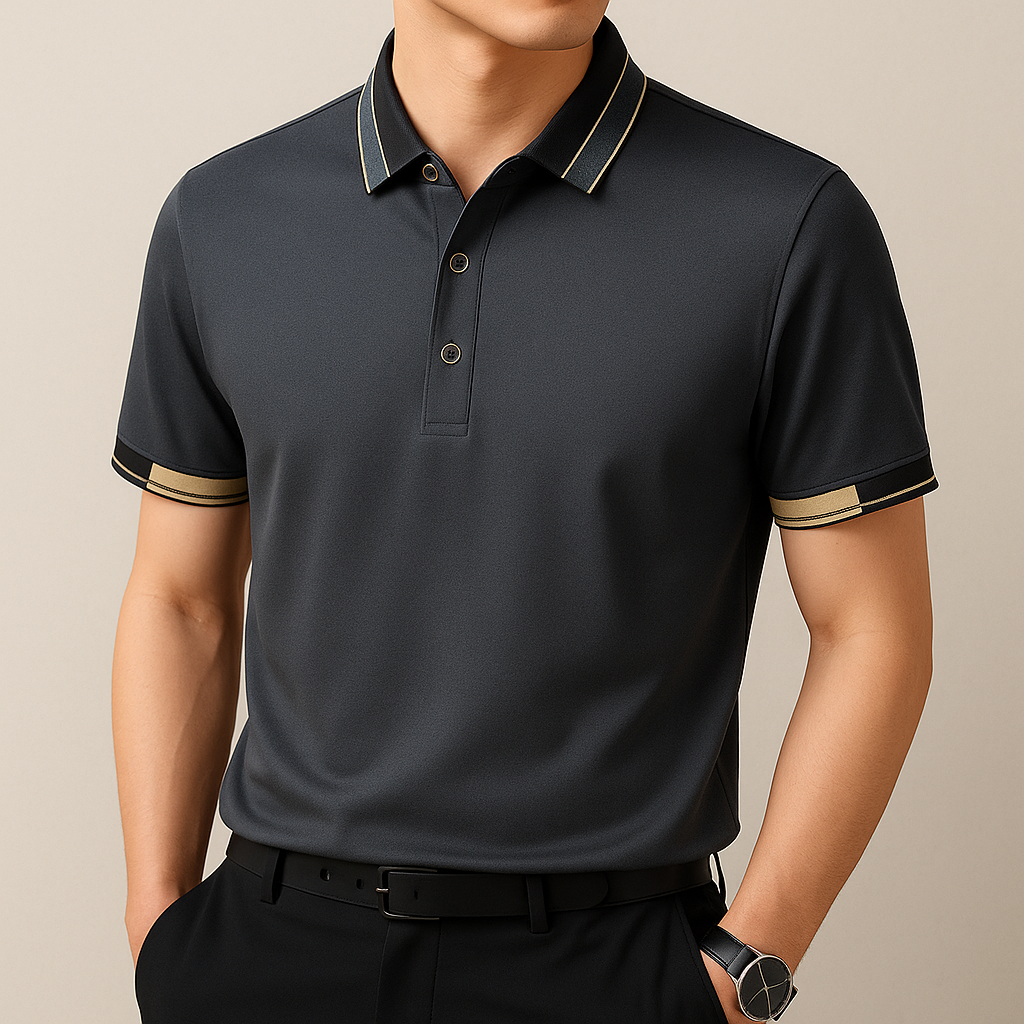 Corbinian | Polo mit Kontrastdetails