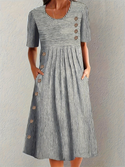 Almira | Gestreiftes Sommerkleid