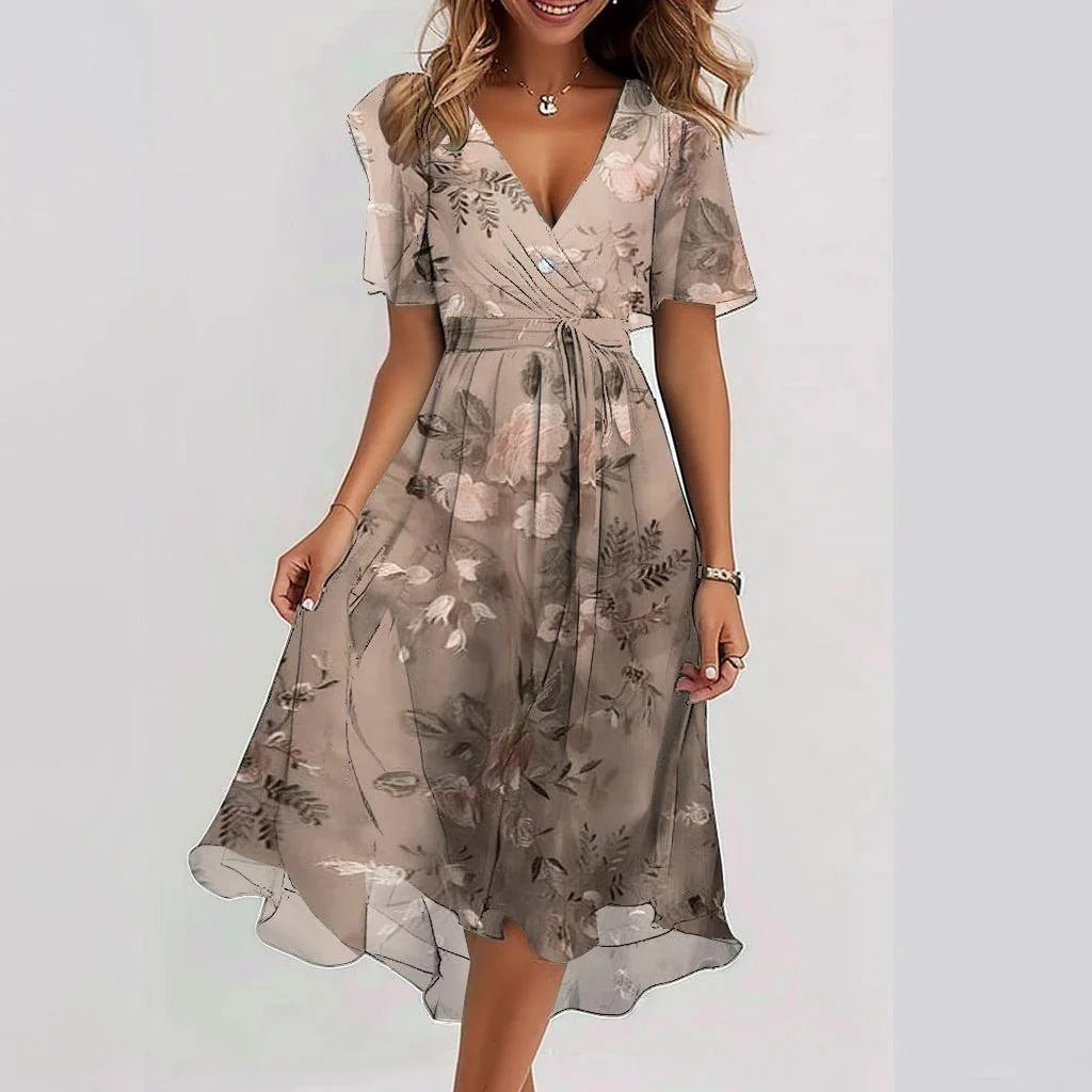 Ottmarina | Abstraktes Midi-Kleid