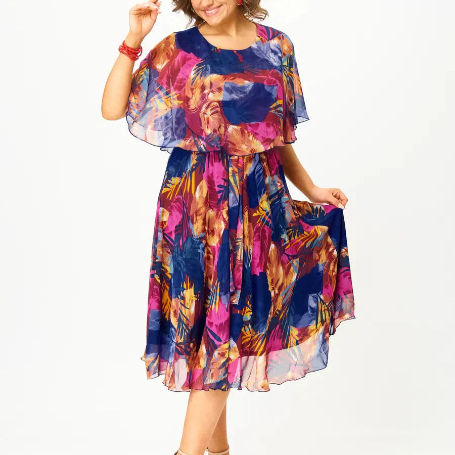 Miralyn | Bequemes Chiffonkleid in Plusgröße
