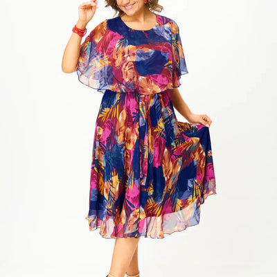 Miralyn | Bequemes Chiffonkleid in Plusgröße