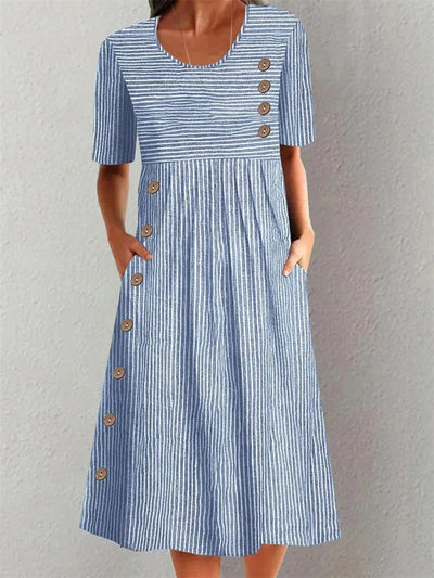 Almira | Gestreiftes Sommerkleid