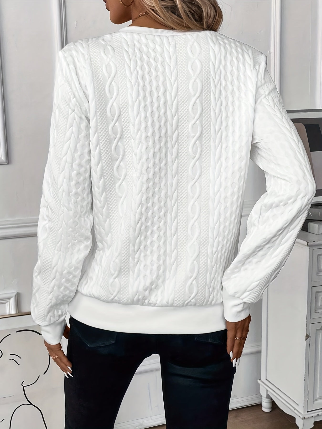 Renhild | Eleganter Pullover mit Reißverschluss