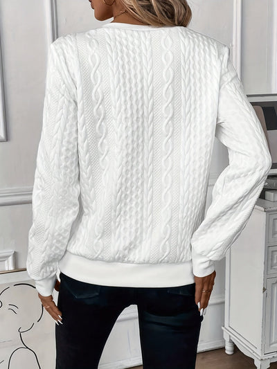 Renhild | Eleganter Pullover mit Reißverschluss