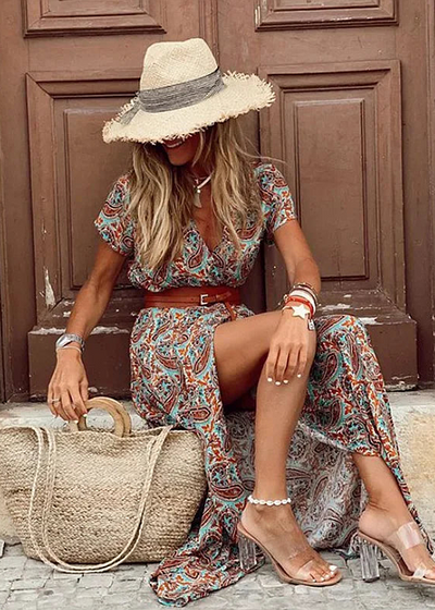 Amelina | Luftiges Boho-Maxikleid