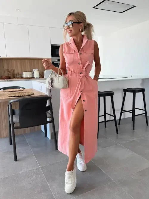 Romina | Maxi-Jeanskleid mit Stil