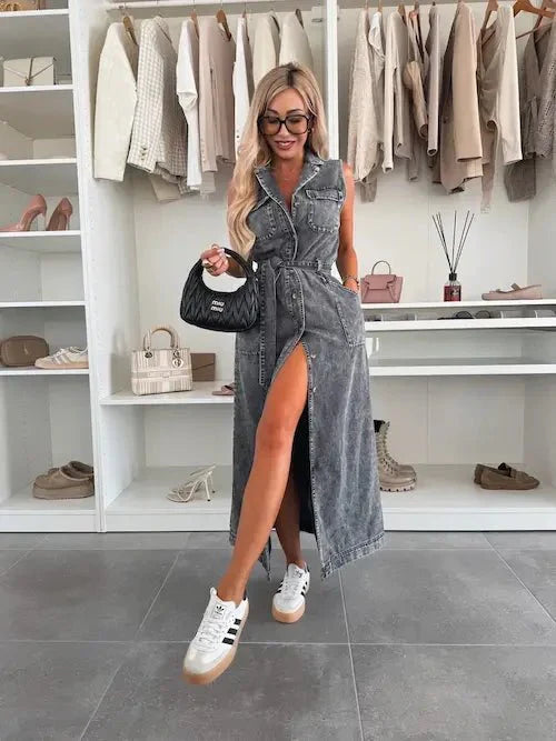 Romina | Maxi-Jeanskleid mit Stil