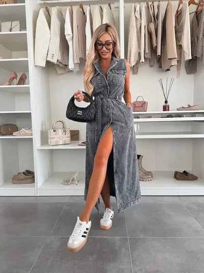 Romina | Maxi-Jeanskleid mit Stil