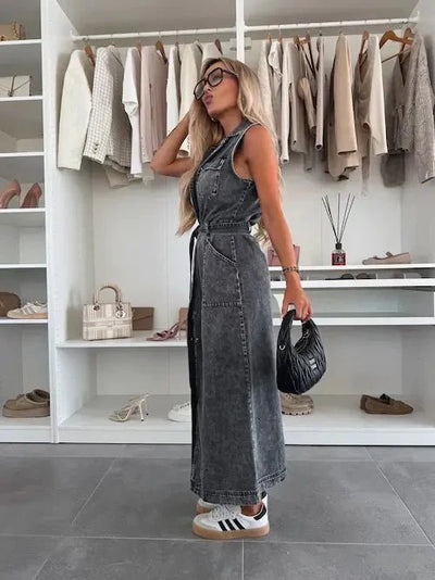 Romina | Maxi-Jeanskleid mit Stil