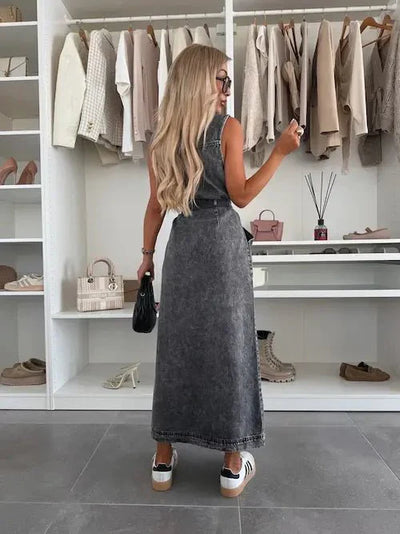 Romina | Maxi-Jeanskleid mit Stil