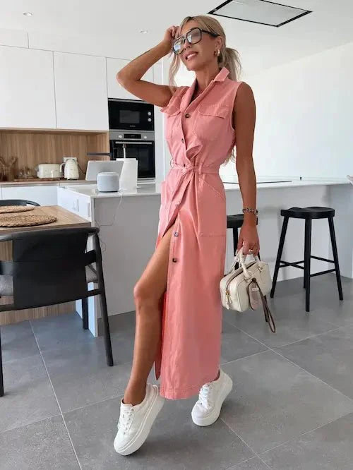 Romina | Maxi-Jeanskleid mit Stil