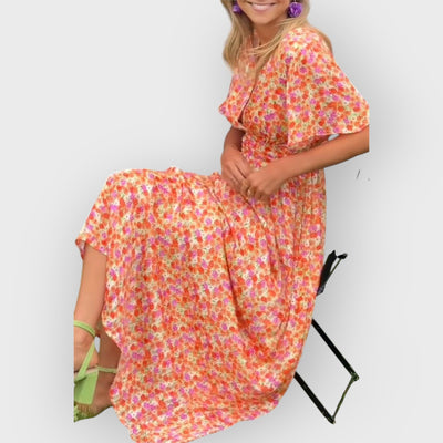 Róisín | Maxi-Kleid mit V-Ausschnitt