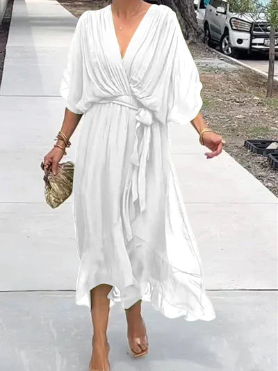 Adelheid | Leichtes Midi-Kleid Seidenchiffon
