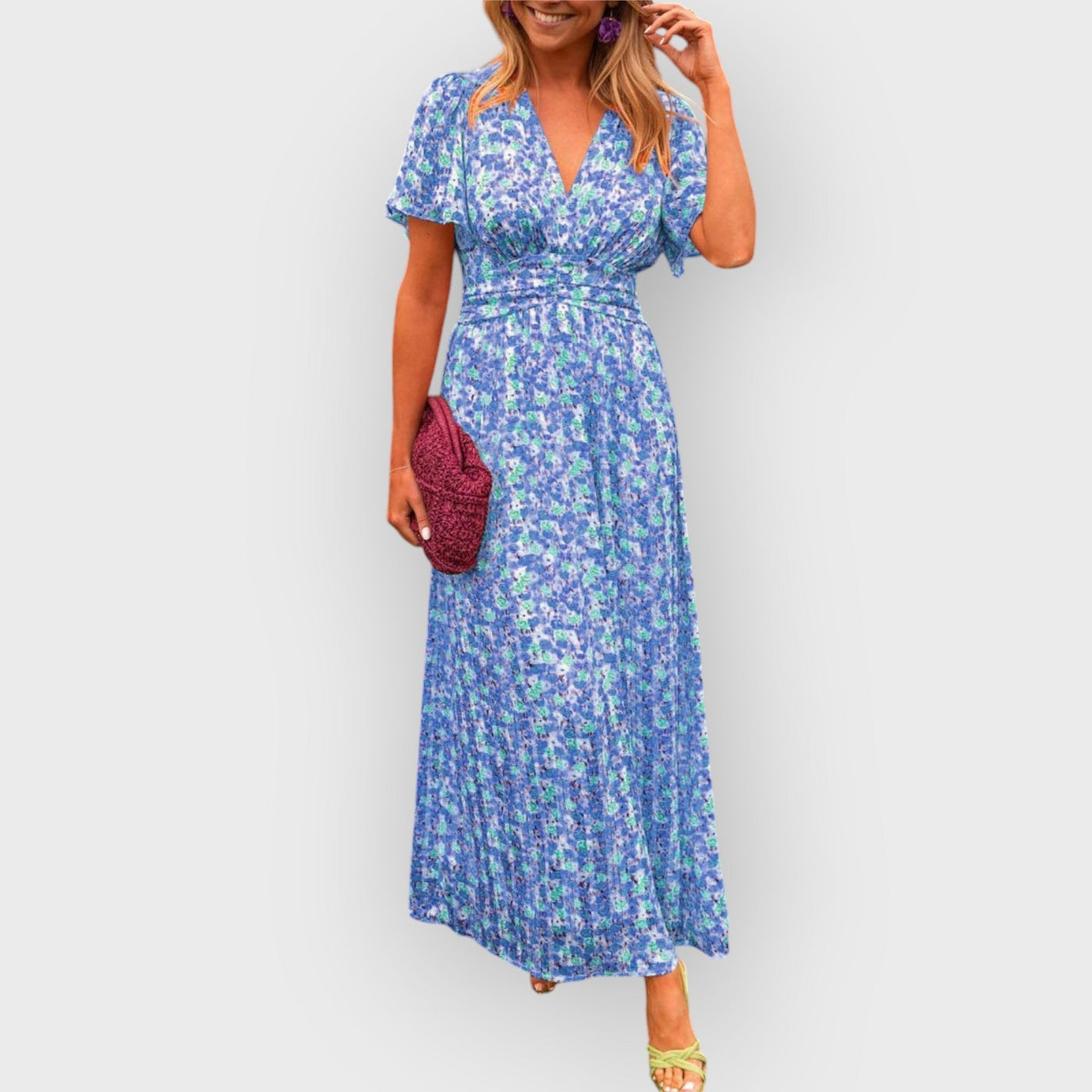 Róisín | Maxi-Kleid mit V-Ausschnitt