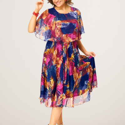 Miralyn | Bequemes Chiffonkleid in Plusgröße