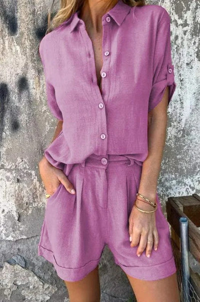 Greta | Luftiges Leinen Set