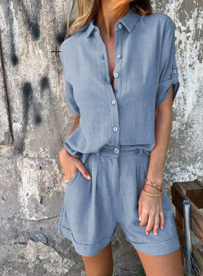 Greta | Luftiges Leinen Set