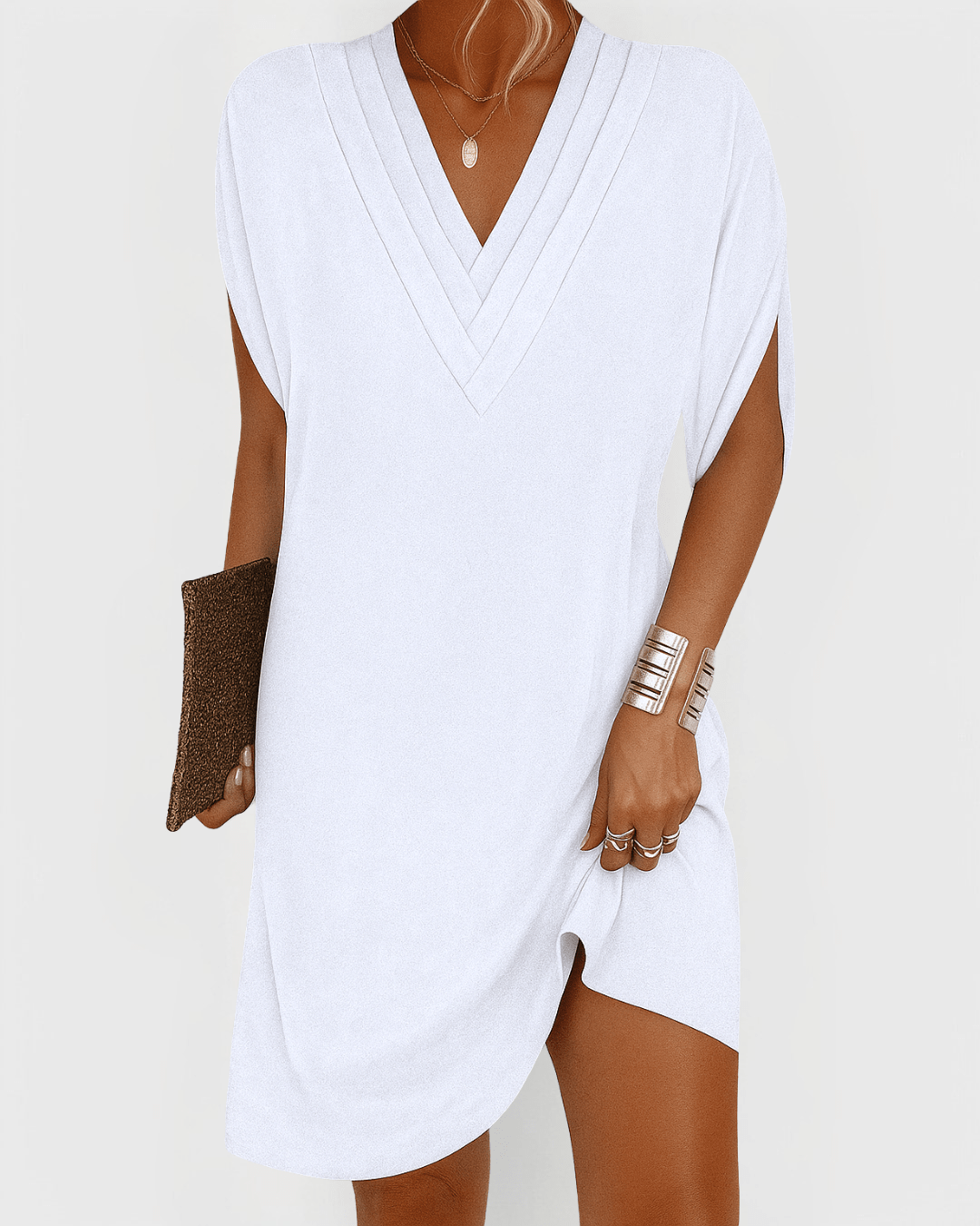 Melantha | Elegantes Figurschmeichelndes Kleid