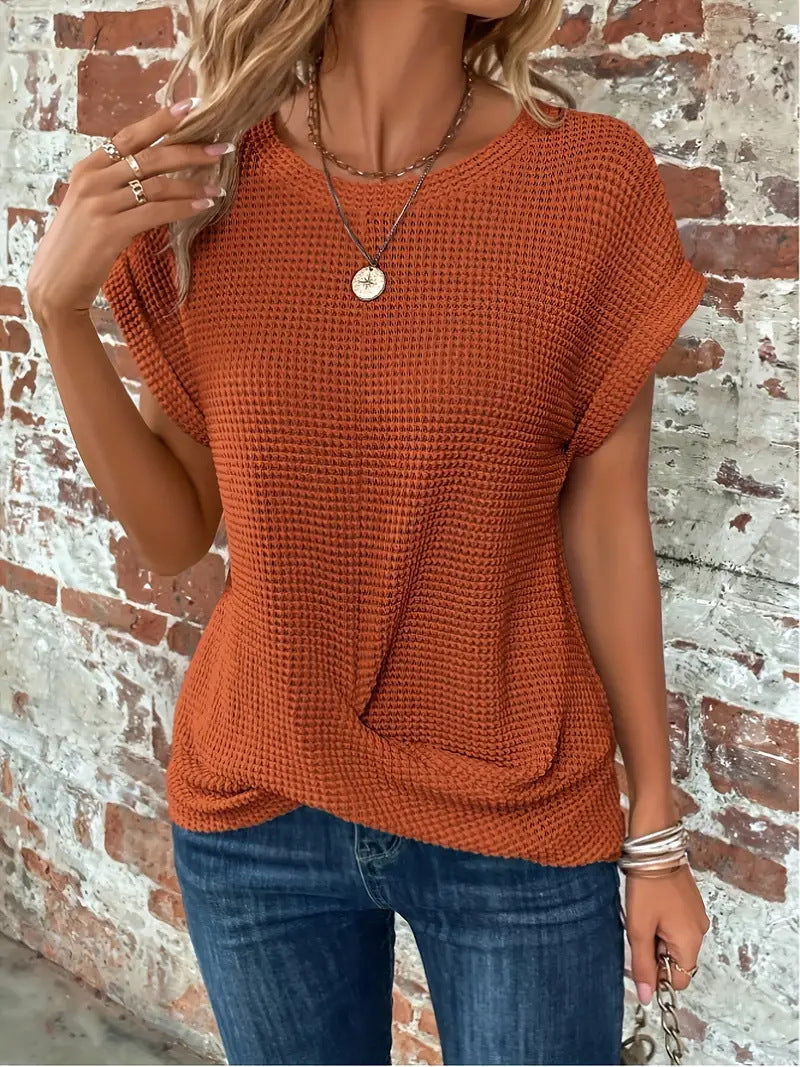 Wibke | Elegante Bluse mit Rundhalsausschnitt