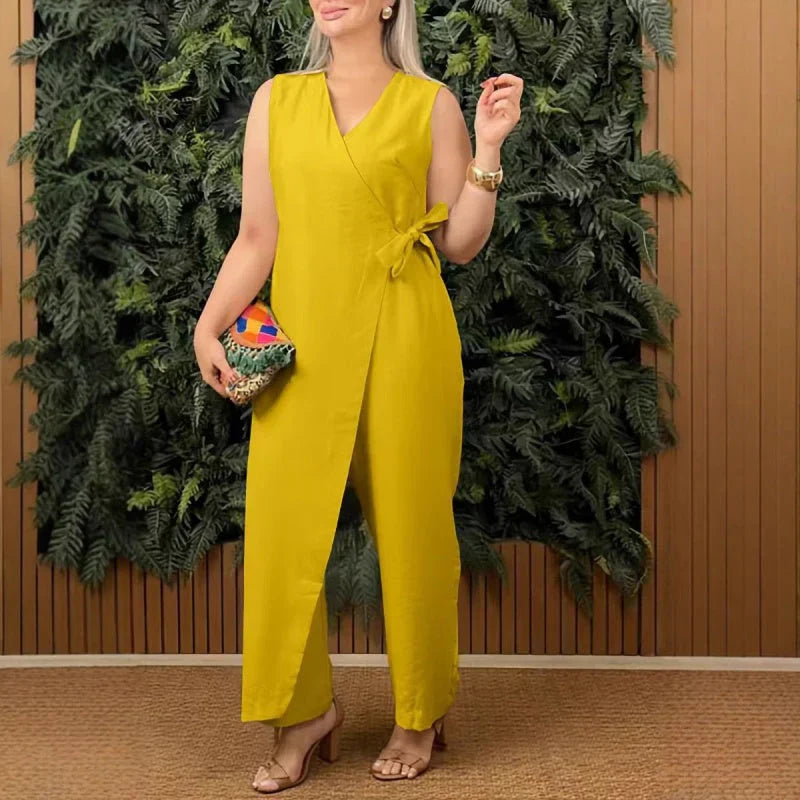 Elisandra | Eleganter Wickel-Jumpsuit