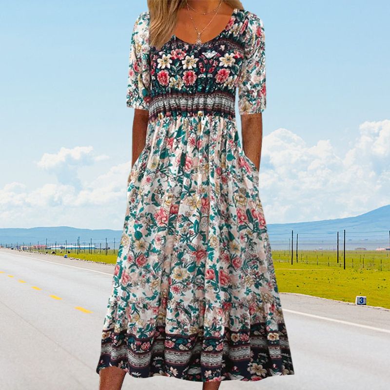 Viviane | Elegantes Boho-Kleid mit Wohlfühlfaktor