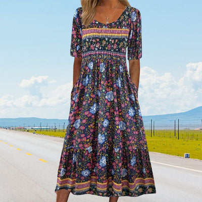 Viviane | Elegantes Boho-Kleid mit Wohlfühlfaktor